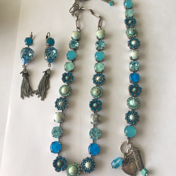 Necklace earrings bracelet set - Picture 2 of 8